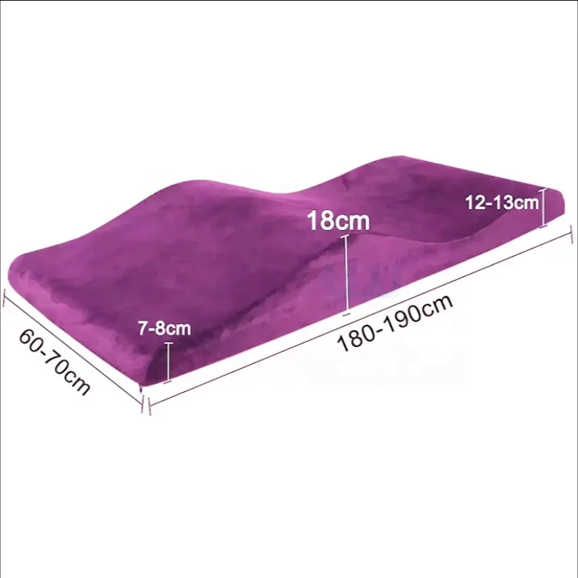 Memory Foam Curved Mattress Topper For Lash Bed Wave Shape Eye Lash Bed