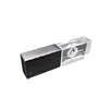 Customized LOGO Glass crystal USB 2.0 pen drive Memory Flash Stick 8GB U disk