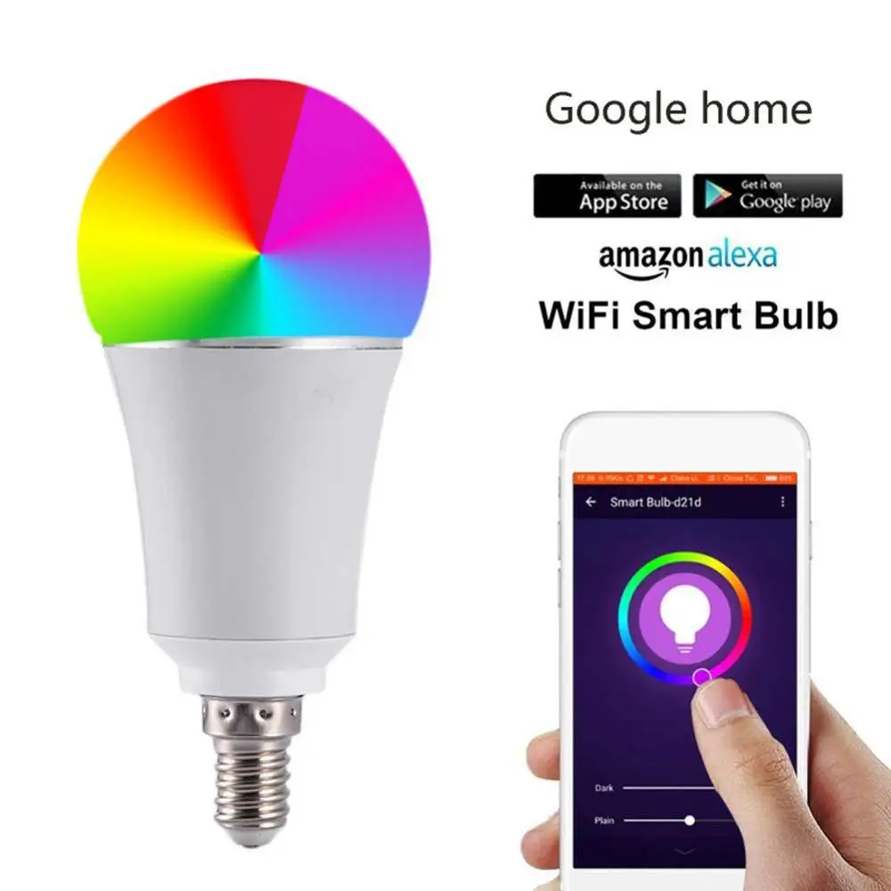 KMG Popular color changing alexa smart  bulbs small screw for bar