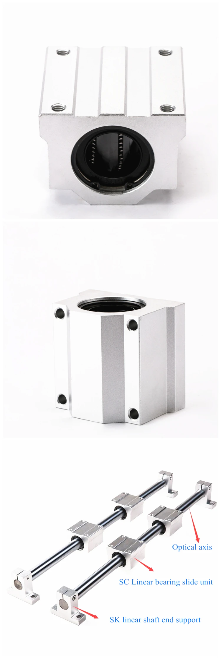 Sma20uu Sc20uu Scs20uu 20mm Linear Ball Bearing Linear Motion Bearing Slide For Cnc Buy Linear