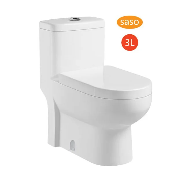 Saudi Arabia standard 3.2L/4.8L save water one piece toilet from Chaozhou toilet bowl