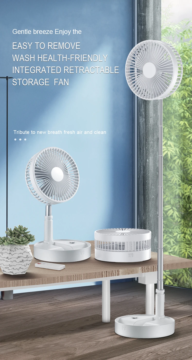 Reenwee Mini USB Fan Desk Portable Fan Ventilateur Rechargeable Table Foldable Charging Folding Ventilador Recargable Portatil