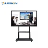 PLC in stock 65 inch 4 point educational interactive whiteboard 49 high brightness por finger touch professional lcd monitor