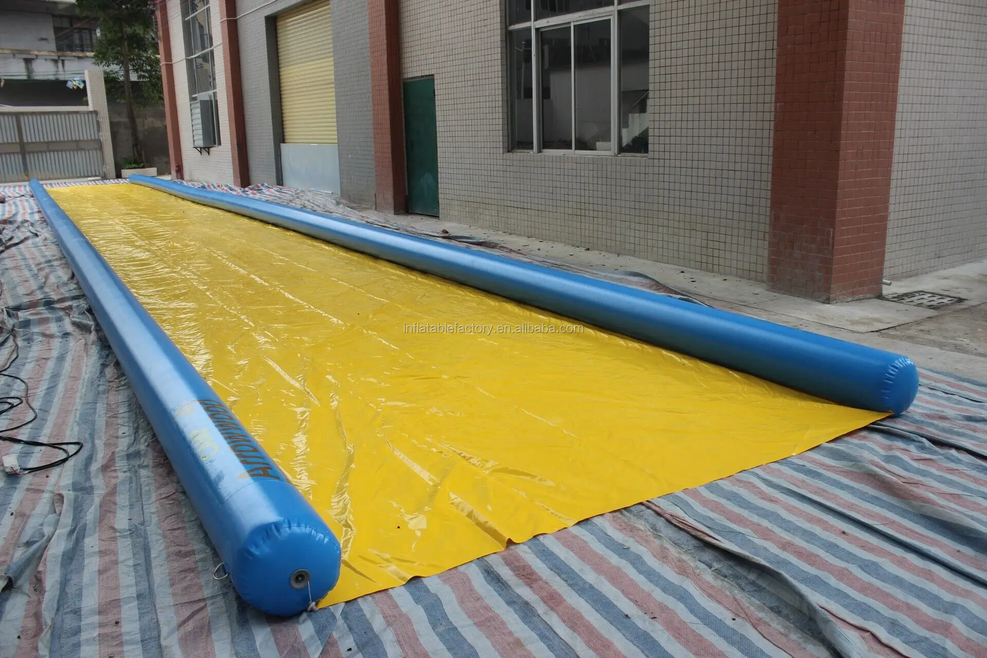 Inflatable water slip n city slide for summer