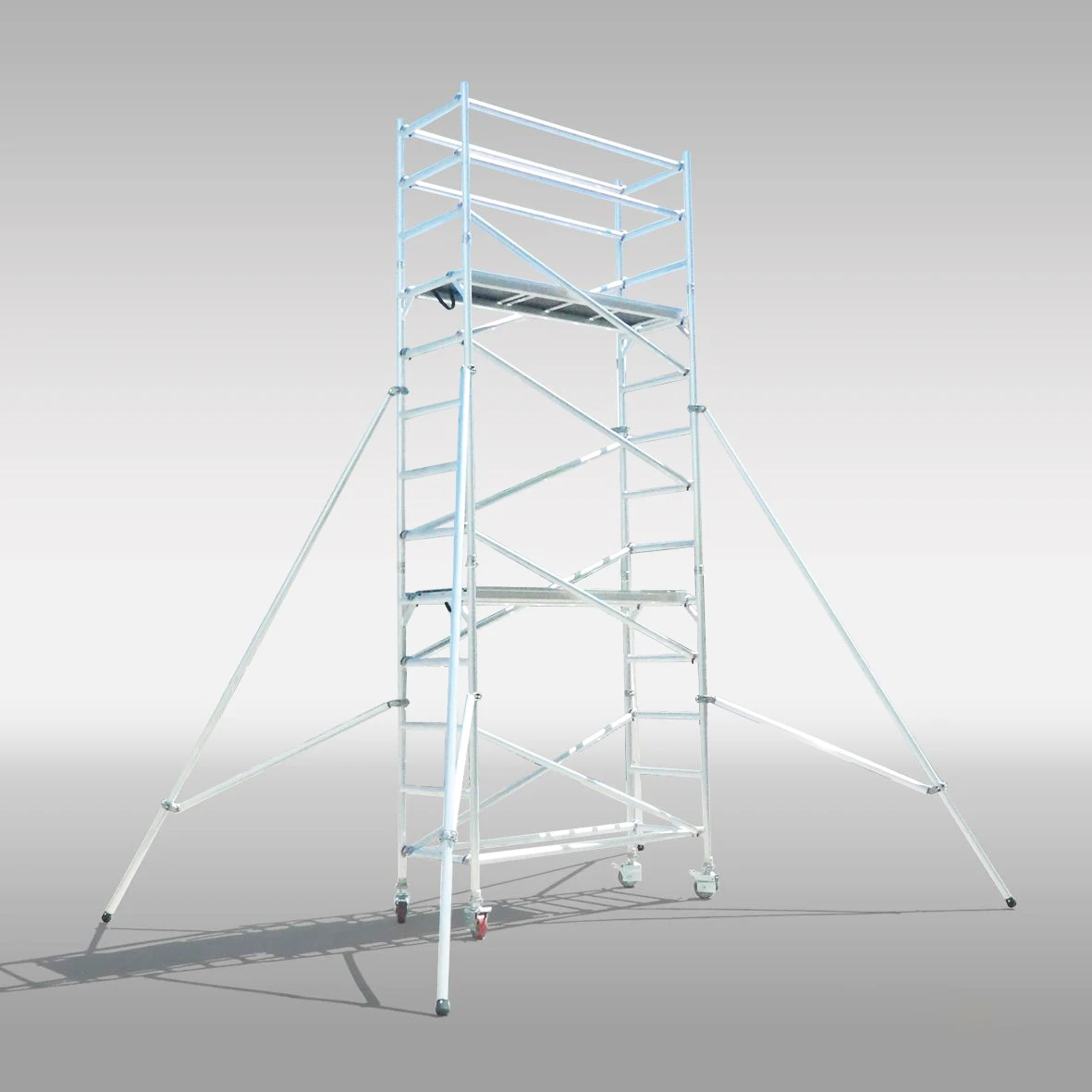 Brand New Aluminium Mobile Scaffold Tower Single Width Tower Aluminium ...