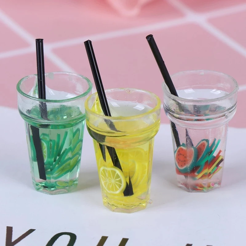 Details about   1/12 Miniature Resin Cocktail Cup Simulation Drink Toy Dollhouse Decorat QW 