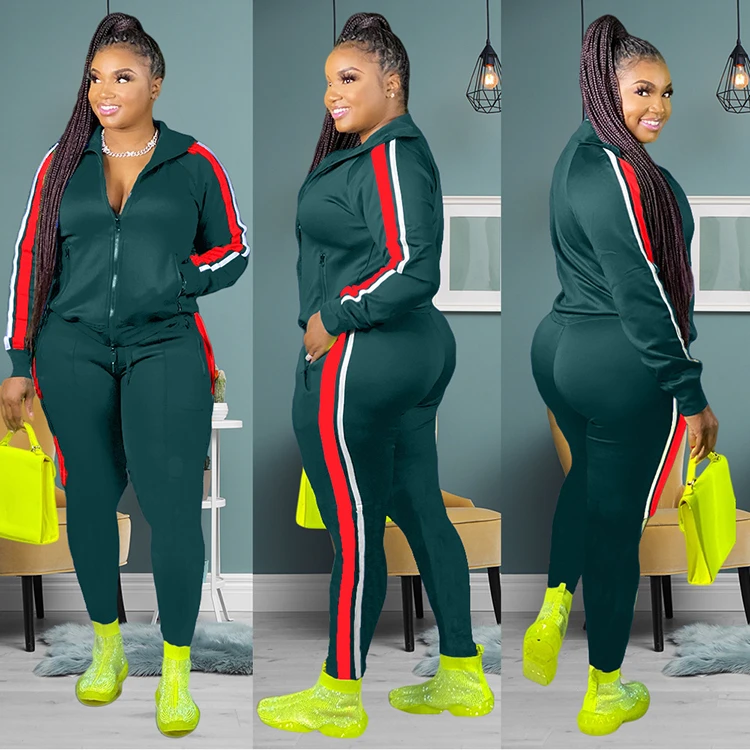 Newest Design Women Clothing Plus Size Sexy Fashion Women 2 Piece Set Clothing 2 Piece Set Women Two Piece Jogger Set