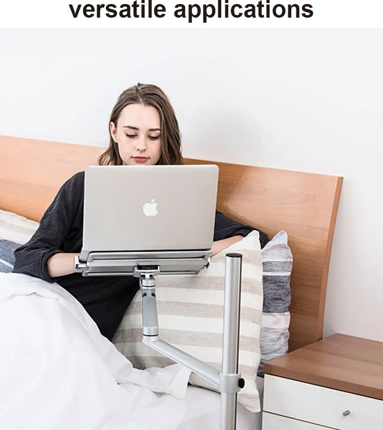Aluminium Ergonomic Floor Stand For Laptop,Smartphone And Tablet,Height