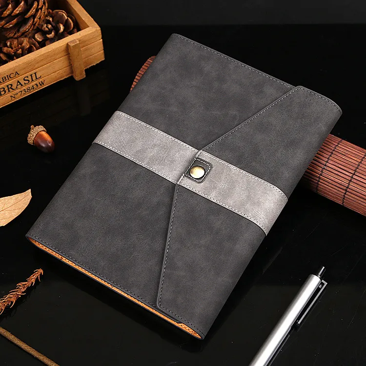 New style fashion custom print PU leather a5 hardcover personalized journal notebook