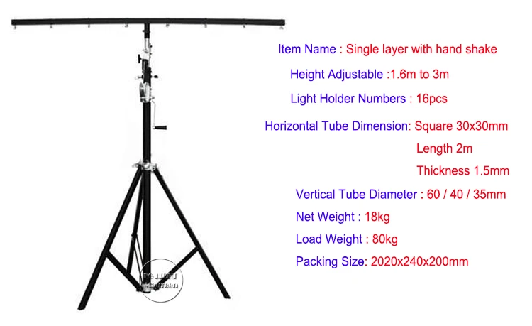 led par light stand truss