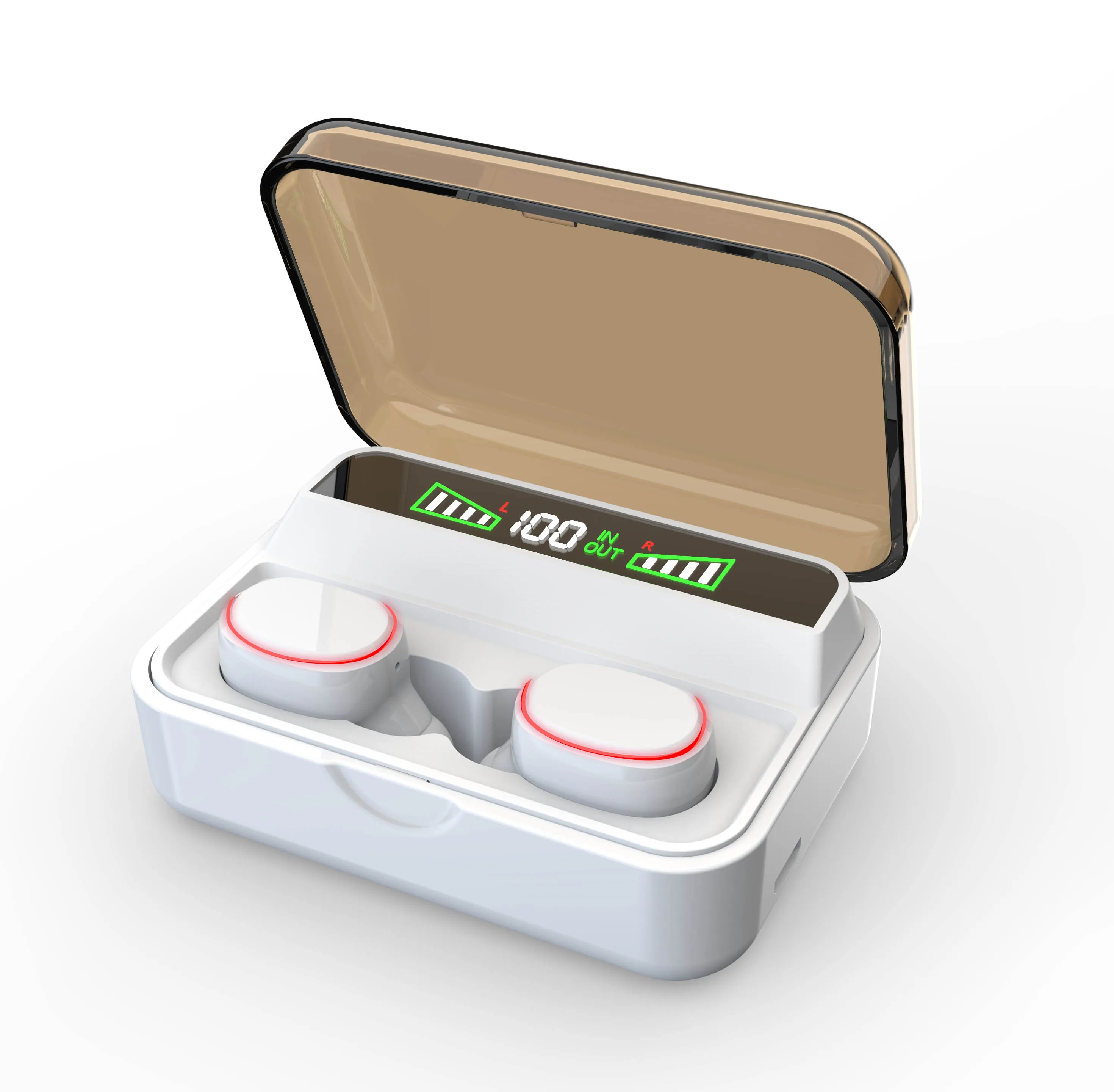2020 Waterproof bluetooth earphone led display powerbank wireless power bank s590 s590B tws earbuds with power bank - ANKUX.COM