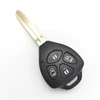 Jiashi car keys ,high quality and competitive 4 button remote key shell key blank fit for black toyota