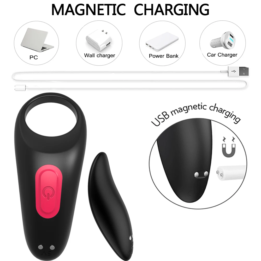 S-HANDE Remote control magnetic rechargeable vibrating cock penis ring boy love 18 big cock man with cock ring pictures sex