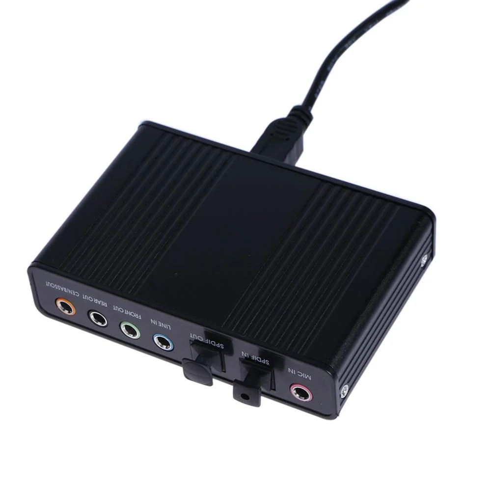 New Arrival External Sound Card Usb 6 Channel 5.1 External Audio Music