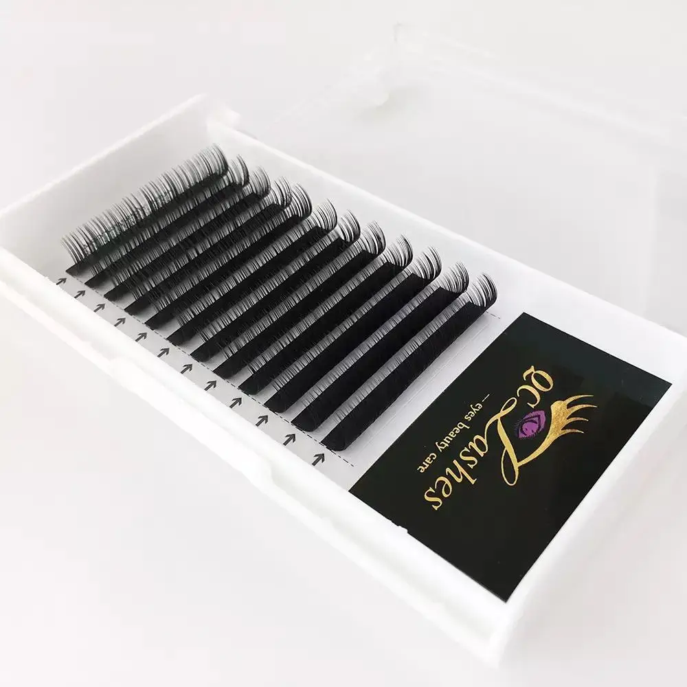 Lash Extension Trays Korea Lash Extension Your Logo Mink Individual Eyelash Mixed Tray Vendor ...