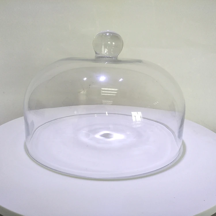 Hot selling product Wholesale Handblown Lead-free Crystal Glass Cake Dome Cover