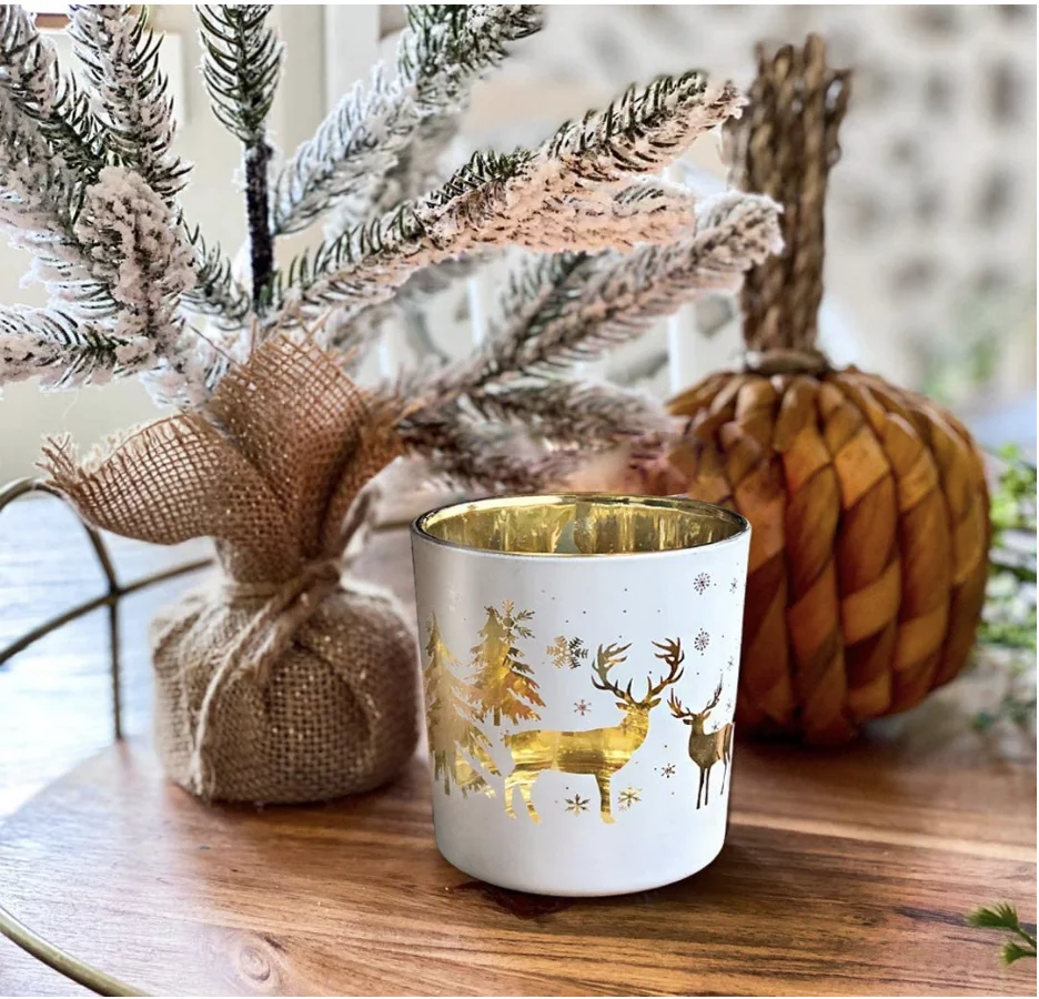 Soy Candle With White Box Package Transparent Glass Cotton Wick Scented