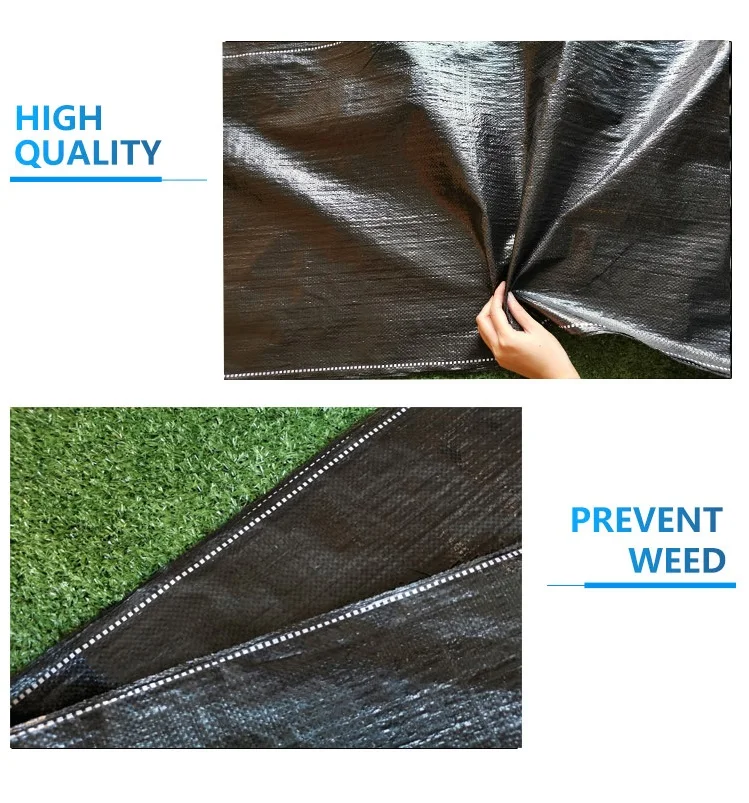 Weed Mat Woven Ground Cover Landscape Mat Black White Gardening
