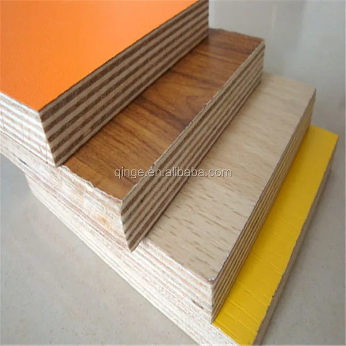 Colorful And Multi Design Melamine Film Faced Plywood For Furniture