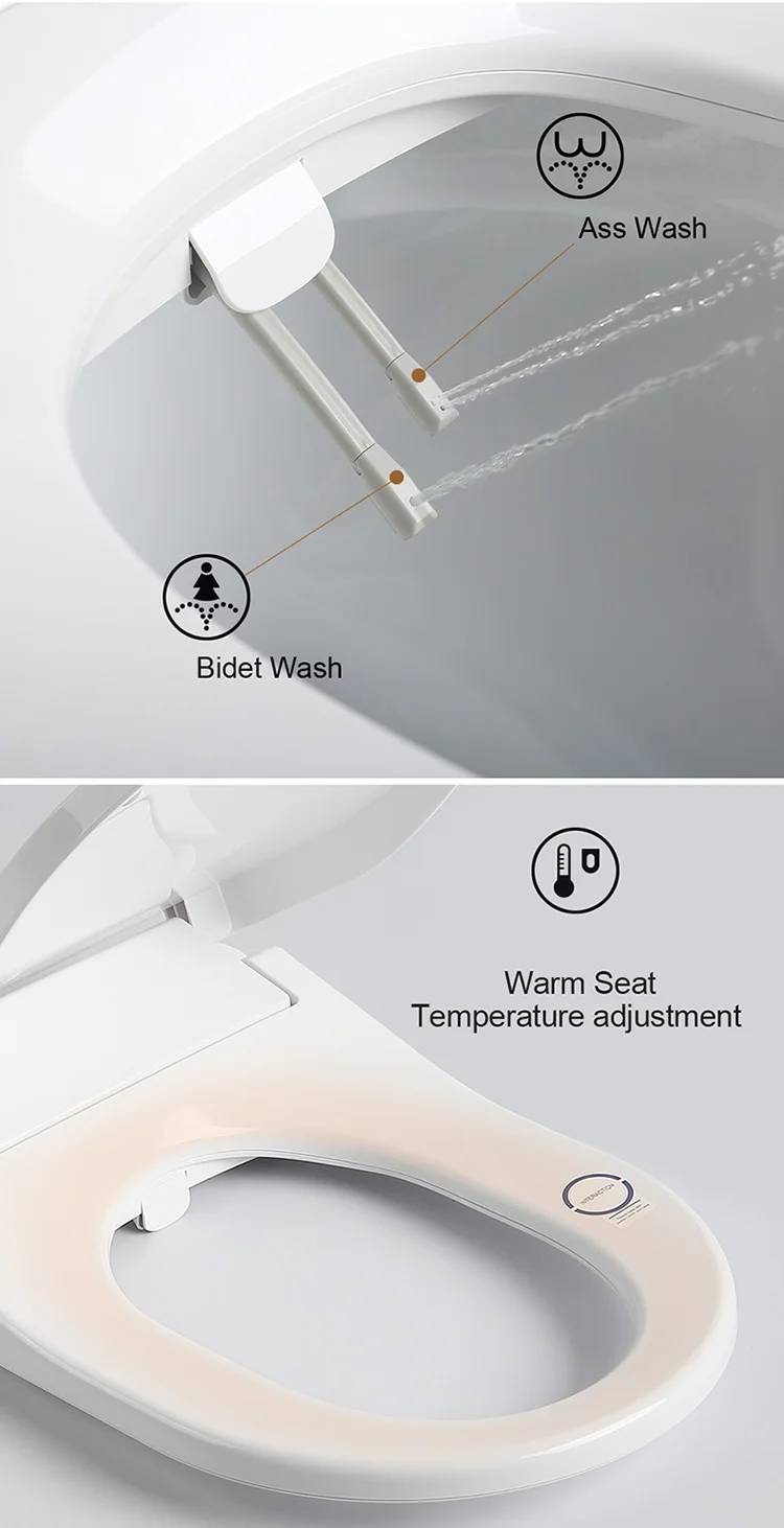 China Supplier Ceramic sanitary ware automatic electric  wall ceramic smart toilets one piece wall hung intelligent toilet