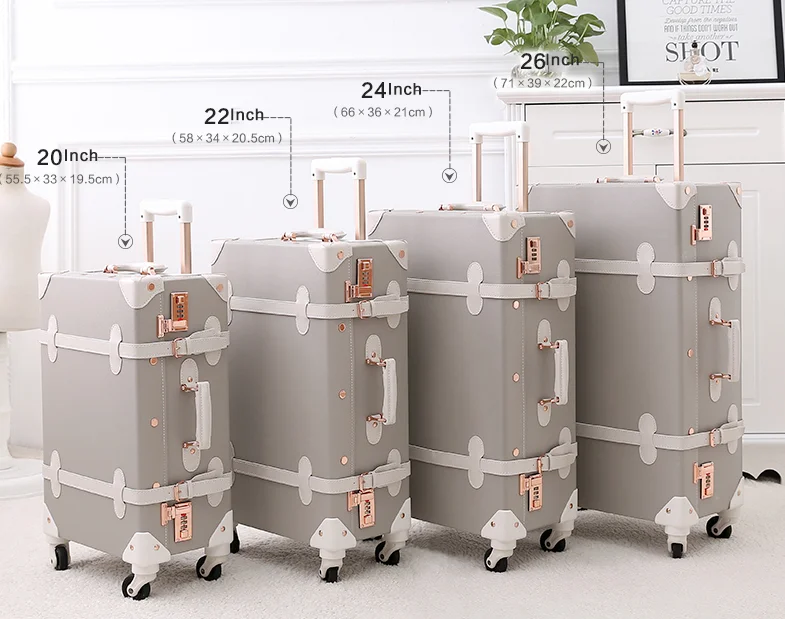 Uniwalker Vintage Password Lock Suitcase Retro Luggage Bags Buy