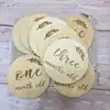 Monthly Milestone Wooden Card mDouble Sided Discs