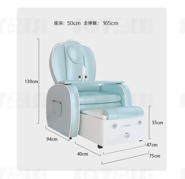 Hot Sale Manicure Pedicure Foot Spa Chair Sofa Massage Pump Pipeless