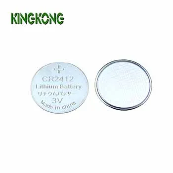 Hot selling New Product Kingkong CR2412 100mAh 3.0v lithium LiMno2 button cell battery with taps/ wire /connecter