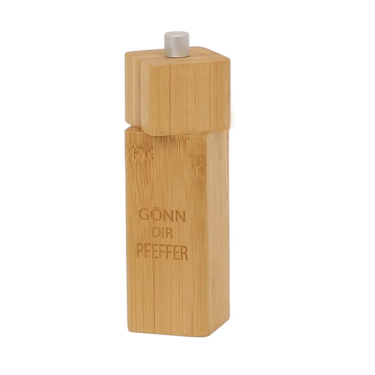 Eco-Friendly Portable Bamboo Spice Mill Salt Pepper Grinders