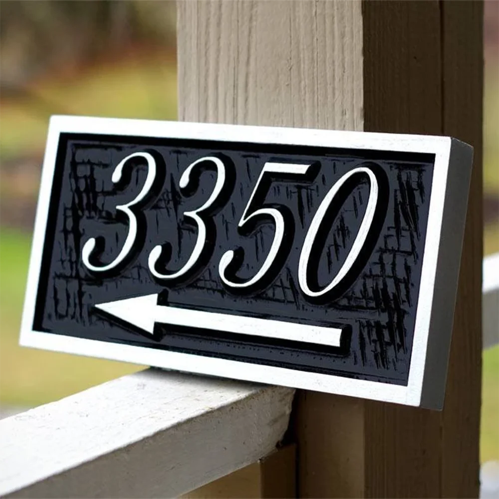 Numéro de porte maison signe Flying Canards design signe de porte en métal