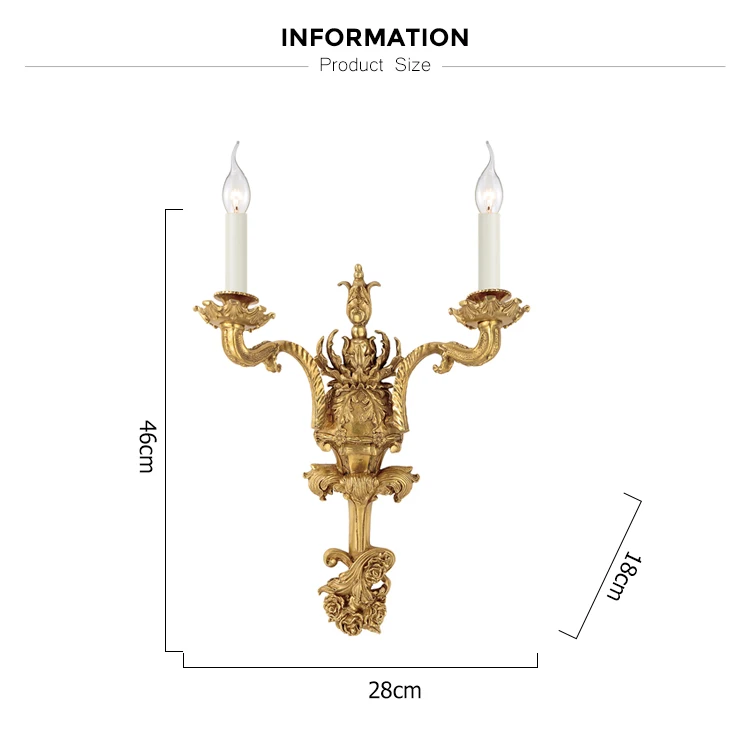 french european decorative wall lamp