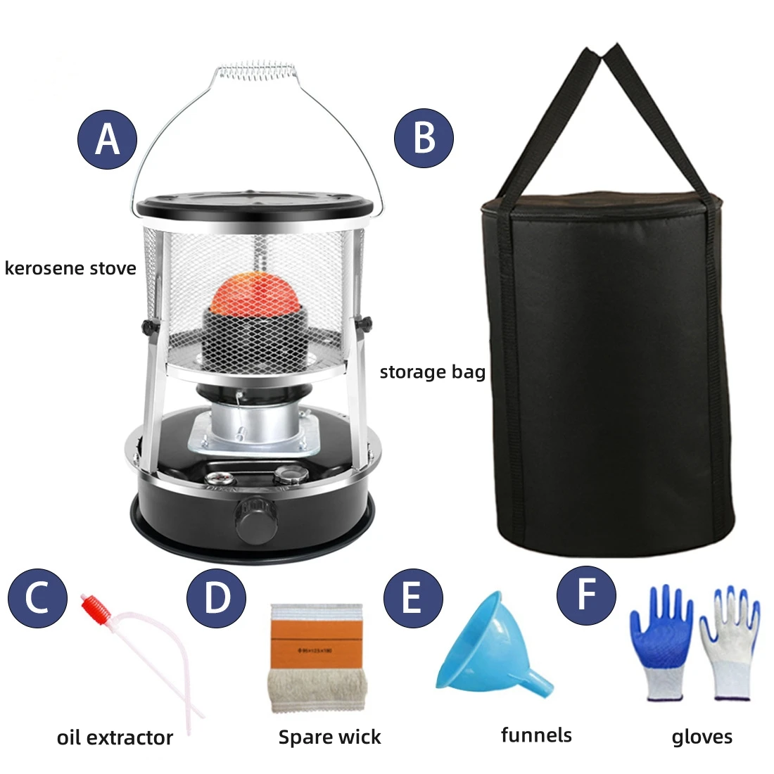 Efficiency Kerosene Heater, Portable, 4.5L, HT-77229 - detail 10