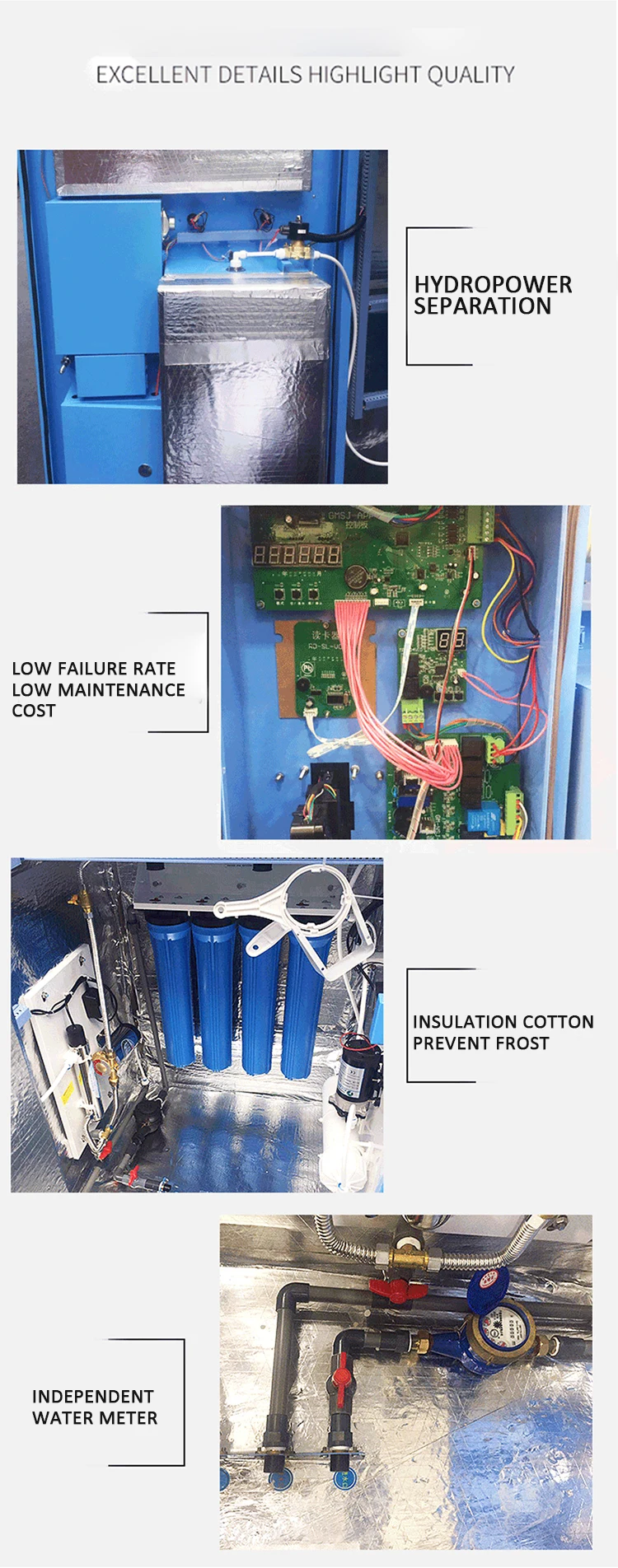 Coin Operated Ro Reverse Osmosis Vending Machines For Sale Purified