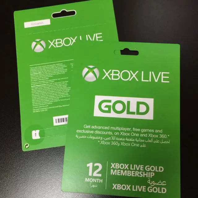 xbox gold live 1 year