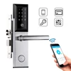 TTlock APP Keyless Digital Smart Bluetooth Door Lock with Card for Hotel Apartment and Home,Silver Gold.