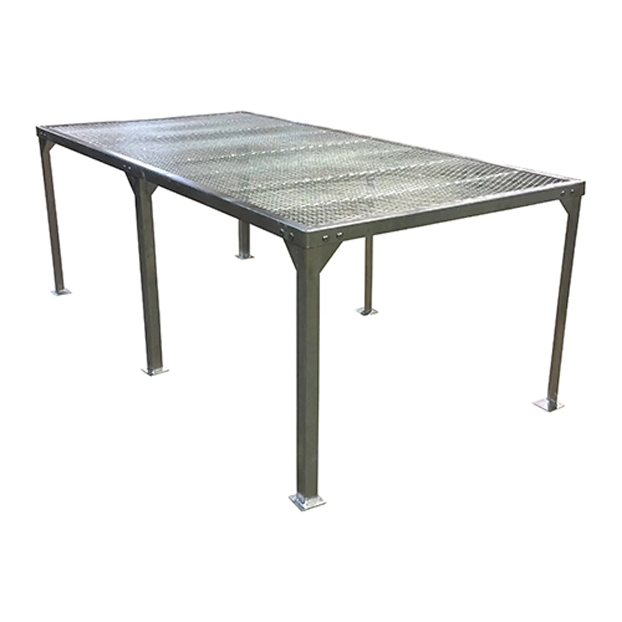 Metal Plant Bench For Agriculture Greenhouse Wire Mesh Flower Bench Nursery Table Rack For