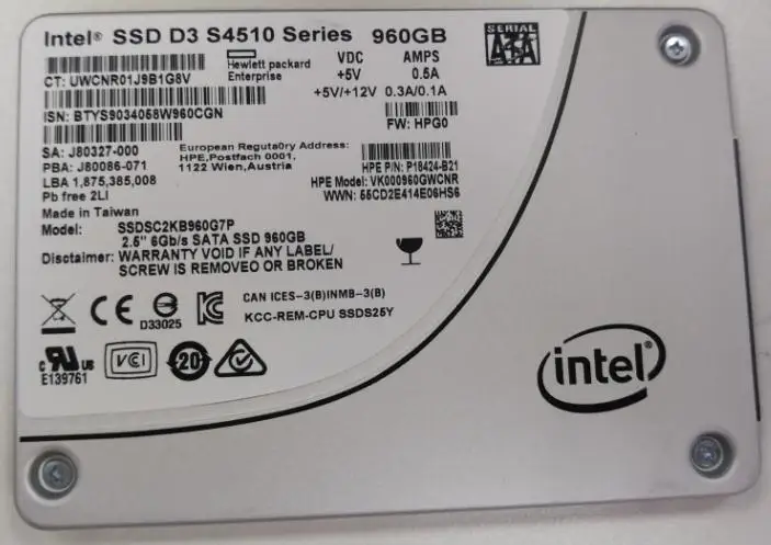 friendly Unlike Hiring Stock And Original Intel Ssd Dc S4510 Series 960gb Sata 6gbps 2.5inch Ssd  Hard Drive - Buy Hard Drive,Sata Hard Drive 960gb,2.5 Hard Drive Product on  Alibaba.com