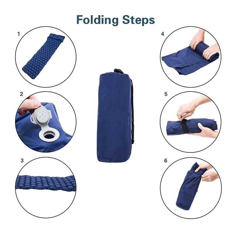 Outdoor Folding Roll Up Double Size Beach Mat Inflatable Sleeping