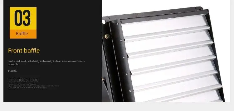 Shutter Square Exhaust Fan, 220V, Electric - detail 24