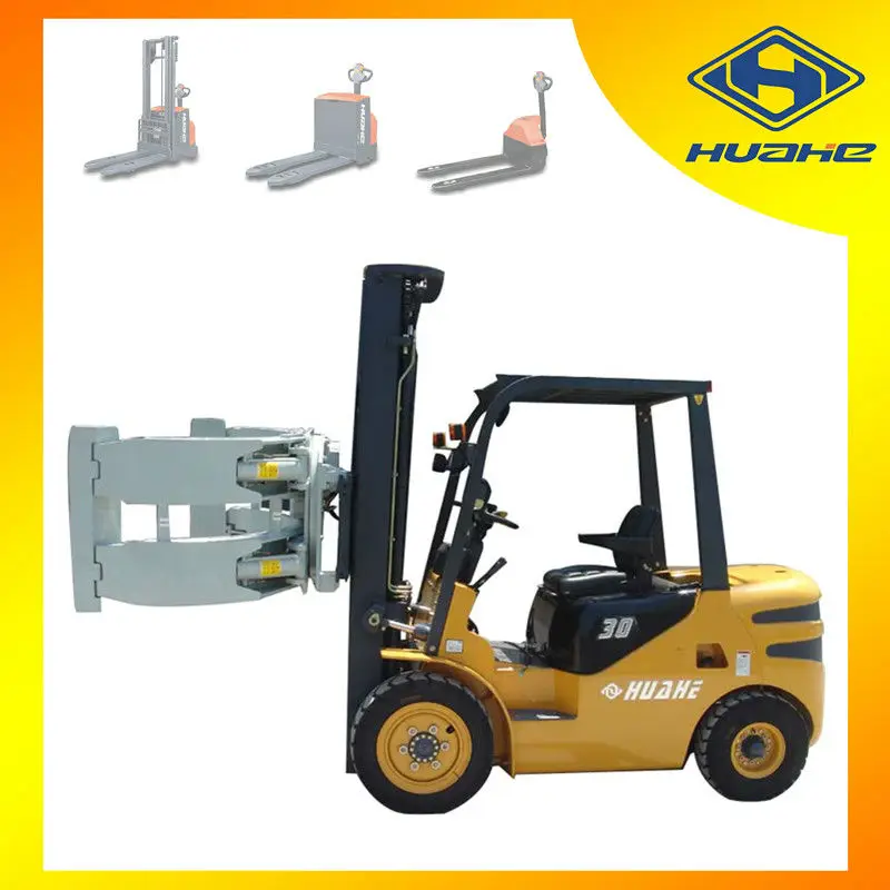 reach fork lift and clamp