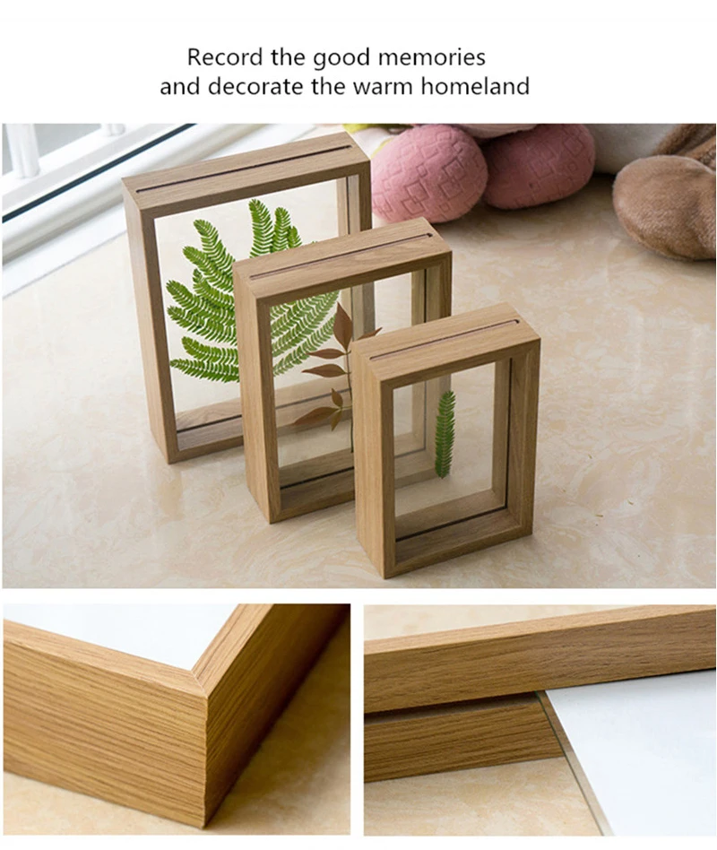 Double Glass Frame Floating Glass Picture Framesfloating Double Sided Glass Picture Frames Buy