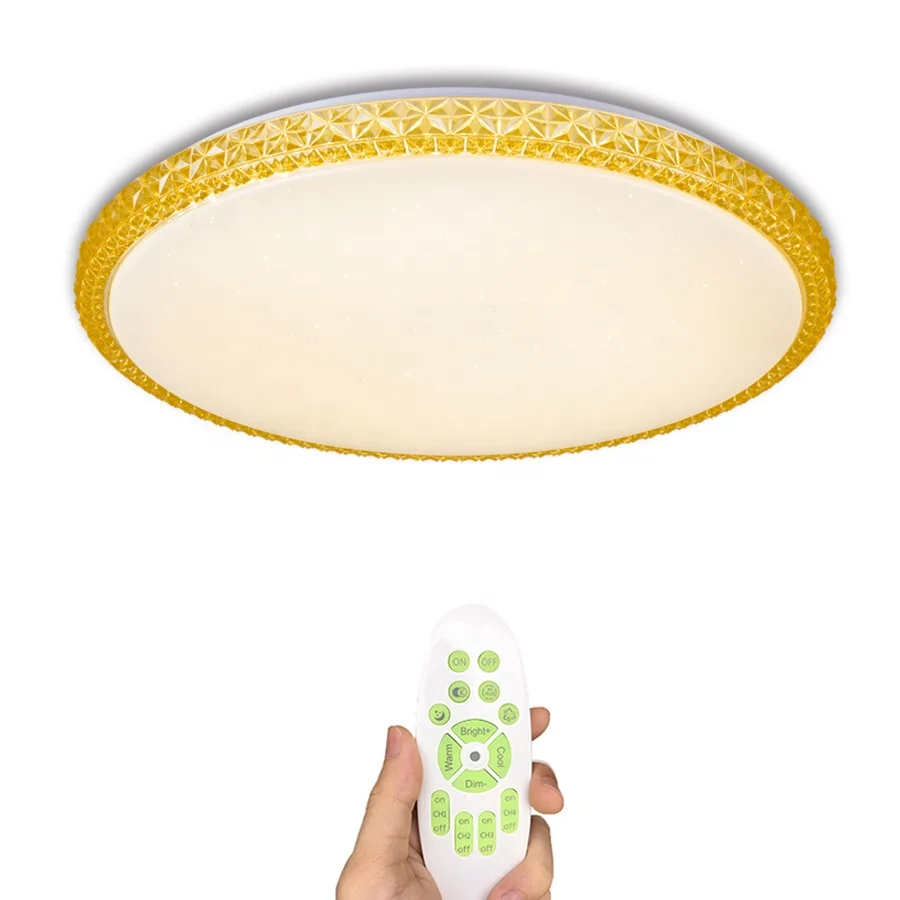 Simple design LED ceiling light 60W Smart home remote control living room bedroom  Dimming surface mounted ceiling lamp
