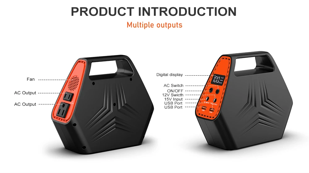 Powkey Hp100 Portable Solar Power Stations With Mppt Lightweight Solar