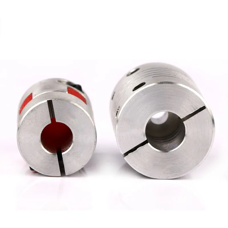 Od30mm L35mm Red Polyurethane Flexible Plum Keyway Shaft Coupling