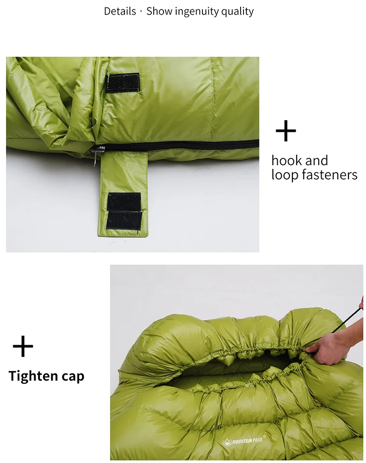 Oem Goose Down Double Sleeping Bag For Camping And Hunting Winter