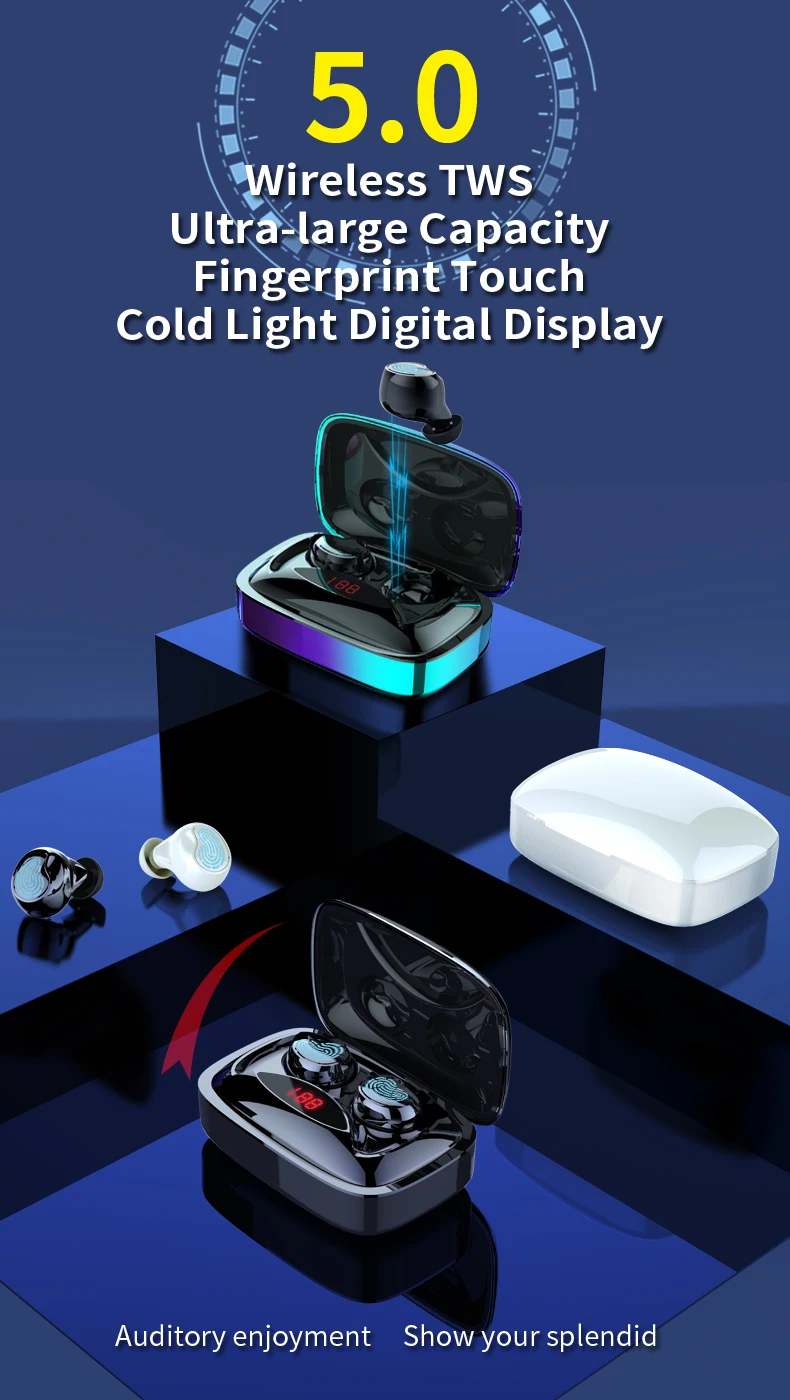 Amazon top-rated Good price portable TWS sport stereo wireless headset waterproof sport headphones - ANKUX.COM