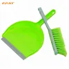 Plastic sweeper cleaning floor dustpan and hand broom set with comb teeth