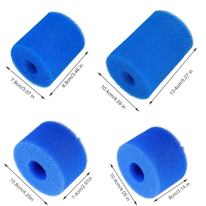 1 *Washable Reusable Swimming Pool Filter Foam Sponge Cartridge For Intex Type A