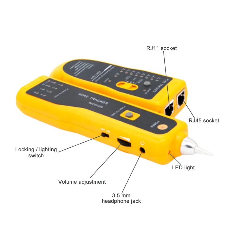Wire Tracker Rj11 Rj45 Line Finder Handheld Cable Tester Multifunction