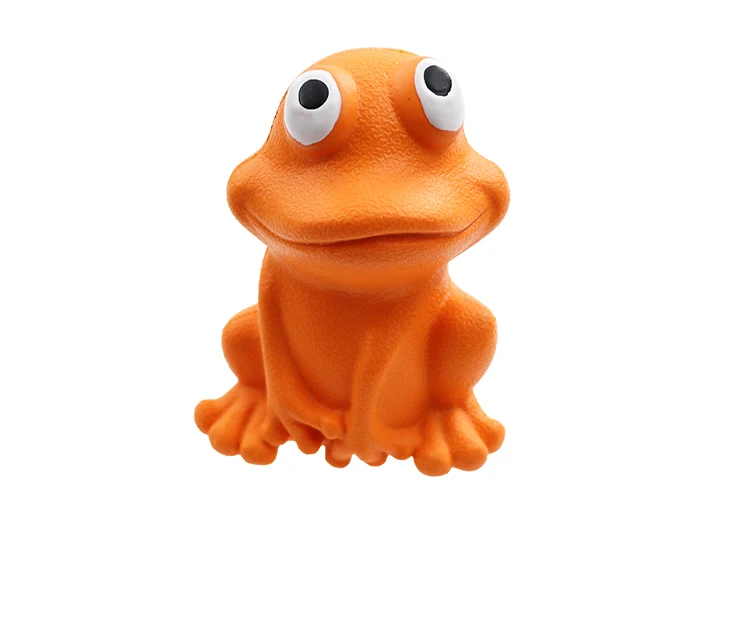 rubber dog  toy   Rubber indestructible frog toy manufacturers custom rubber toys